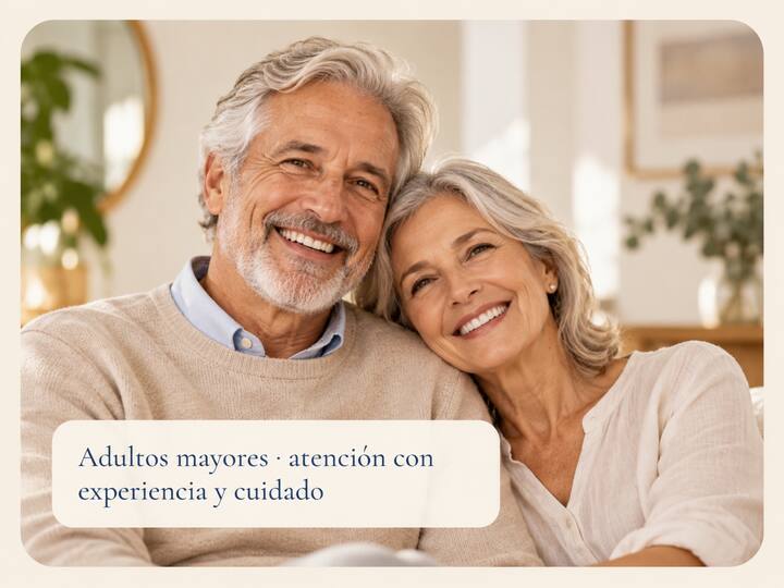 Pareja de adultos mayores en una escena de bienestar y plenitud